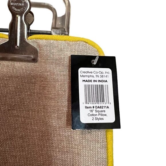 NWT! Creative Co-op 100% cotton Duck pillow case - Picture 2 of 5